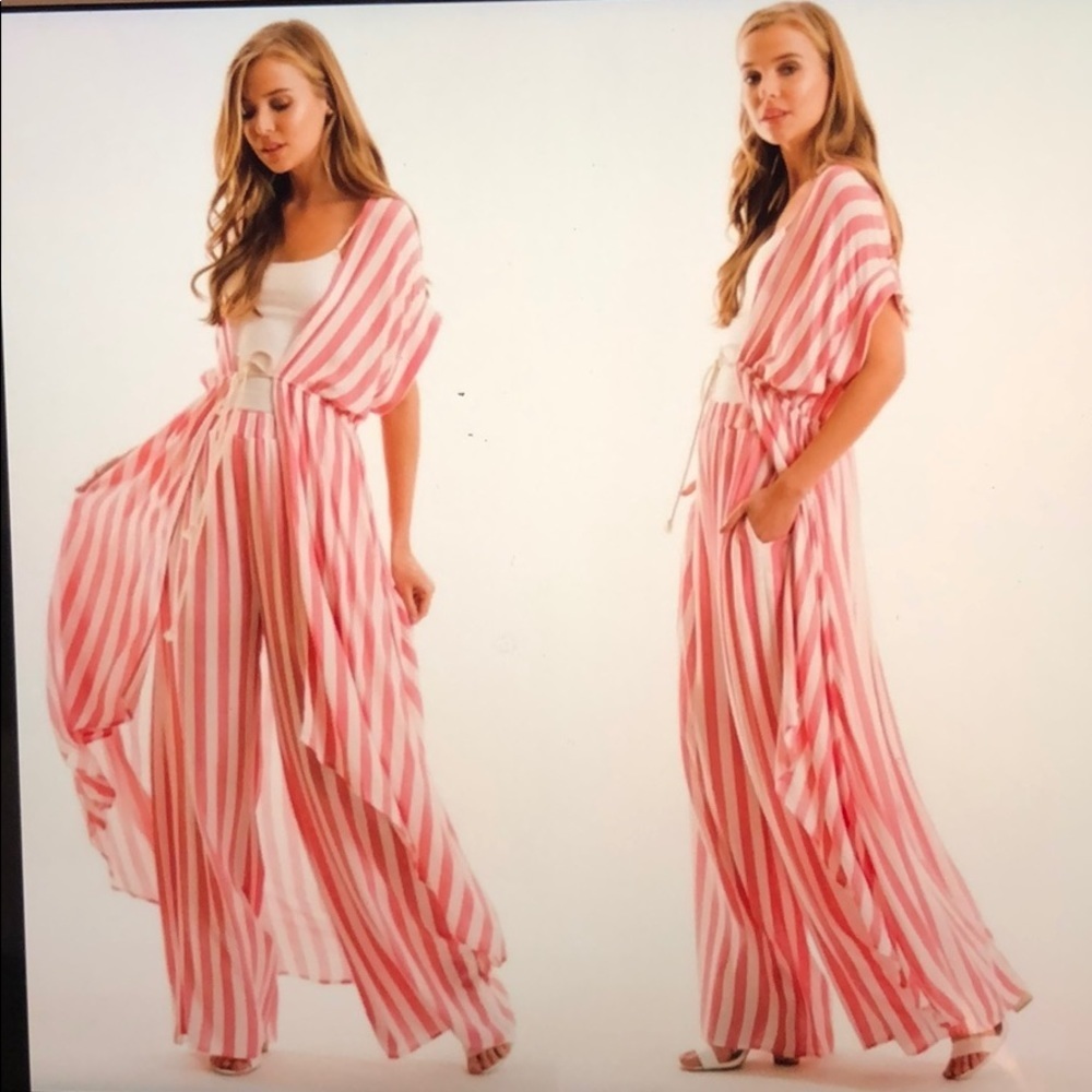 Love In hot pink and white duster - Picture 5 of 6